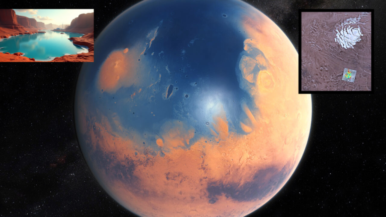 Water reservoir on Mars
